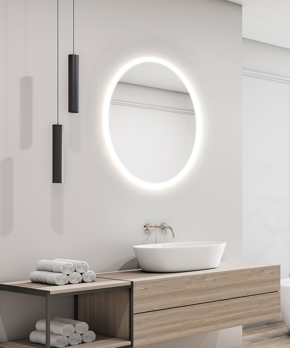 Grandeur LED Lighted Mirror Residential 1 by Cordova Mirrors