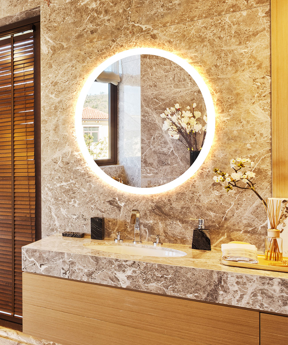 Grandeur LED Lighted Mirror Residential 2 by Cordova Mirrors